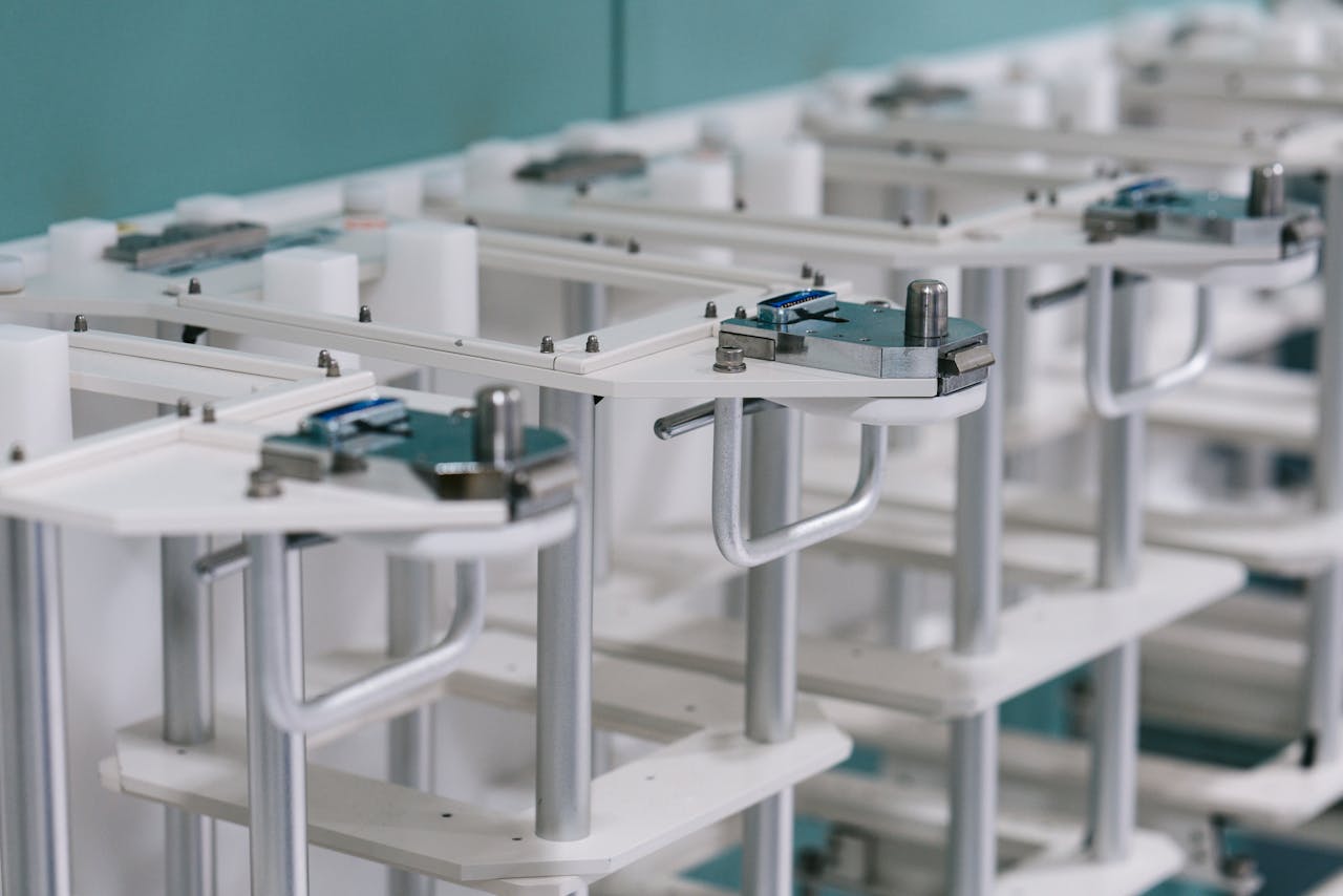 Detailed view of industrial laboratory equipment showcasing modern design and functionality.